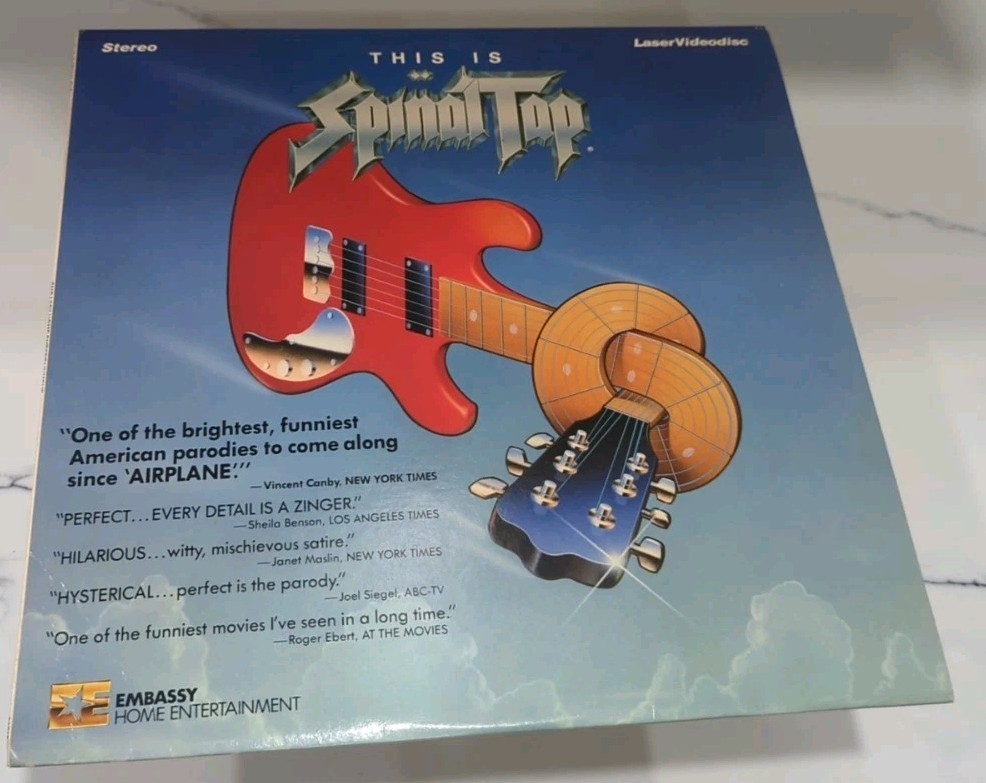 THIS IS SPINAL TAP Classic Rock Comedy Laserdisc Video ROB REINER HARRY SHEARER