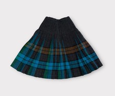 Vintage Pendleton Turnabout Reversible Wool Tartan Plaid Skirt Women s Small 60s
