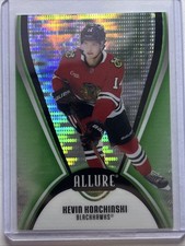 2025-26 Upper Deck Allure Hockey #90 Kevin Korchinski #26/99 Green Quartz Card