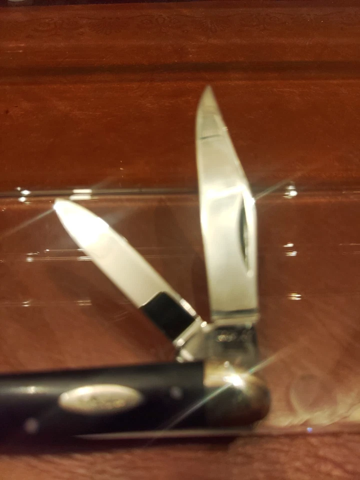 FUNDA VINTAGE XX EE. UU. 7 PUNTOS 1973 SLICK BLACK SERPENTINE JACK 22087 excelente estado a presión Foto 4 de 4