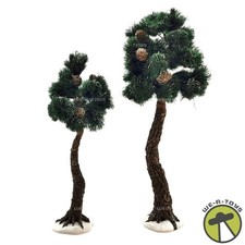 Department 56 Village Pinewood Trees Set of 2 Trees 56924