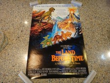 Original 1988 The Land Before Time Promotional Poster 14" x 21" - Spielberg