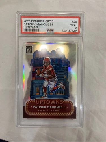 2024 Donruss Optic Patrick Mahomes II Uptown’s Psa 9
