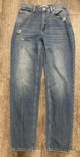 Reformation Womens Jeans Straight Distressed Zip Fly Size 23 High Rise