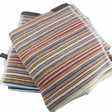 Rachel Zoe Bath Towels 2 Pc Bathroom Set Rainbow Striped