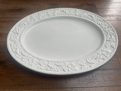Maxwell & Williams weiße Veilchen ovale Platte 47 cm Servieren Fleisch Braten Display