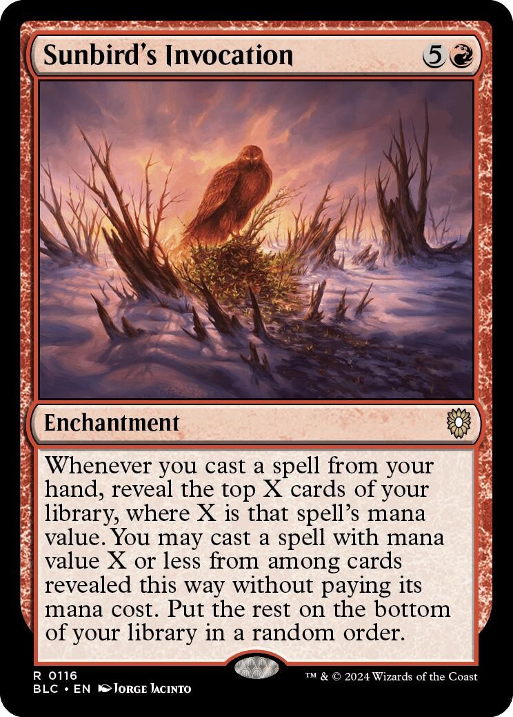 Sunbird's Invocation Normal [BLC - 116] NM MagicCommander: Bloomburrow