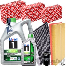 FEBI FILTERSET+MOBIL 5W30 ÖL passend für AUDI A3 8L TT VW GOLF 4 BORA OCTAVIA 1