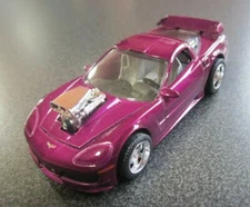 ProMark 1 Badd Ride 2005 Corvette C6 Blown, Purple, Rubber Tires, 1:64; Loose