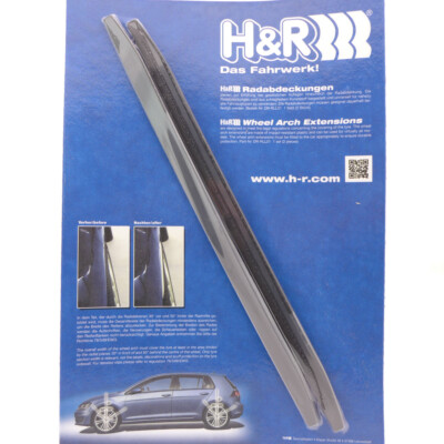 H&R Radabdeckung Kotflügelverbreiterung Radlaufleiste 7mm schwarz 2 Stk. FIT68