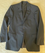 john varvatos made In Italy Subtle Stripe Wool Suit Jacket in Charcoal 50 US 40