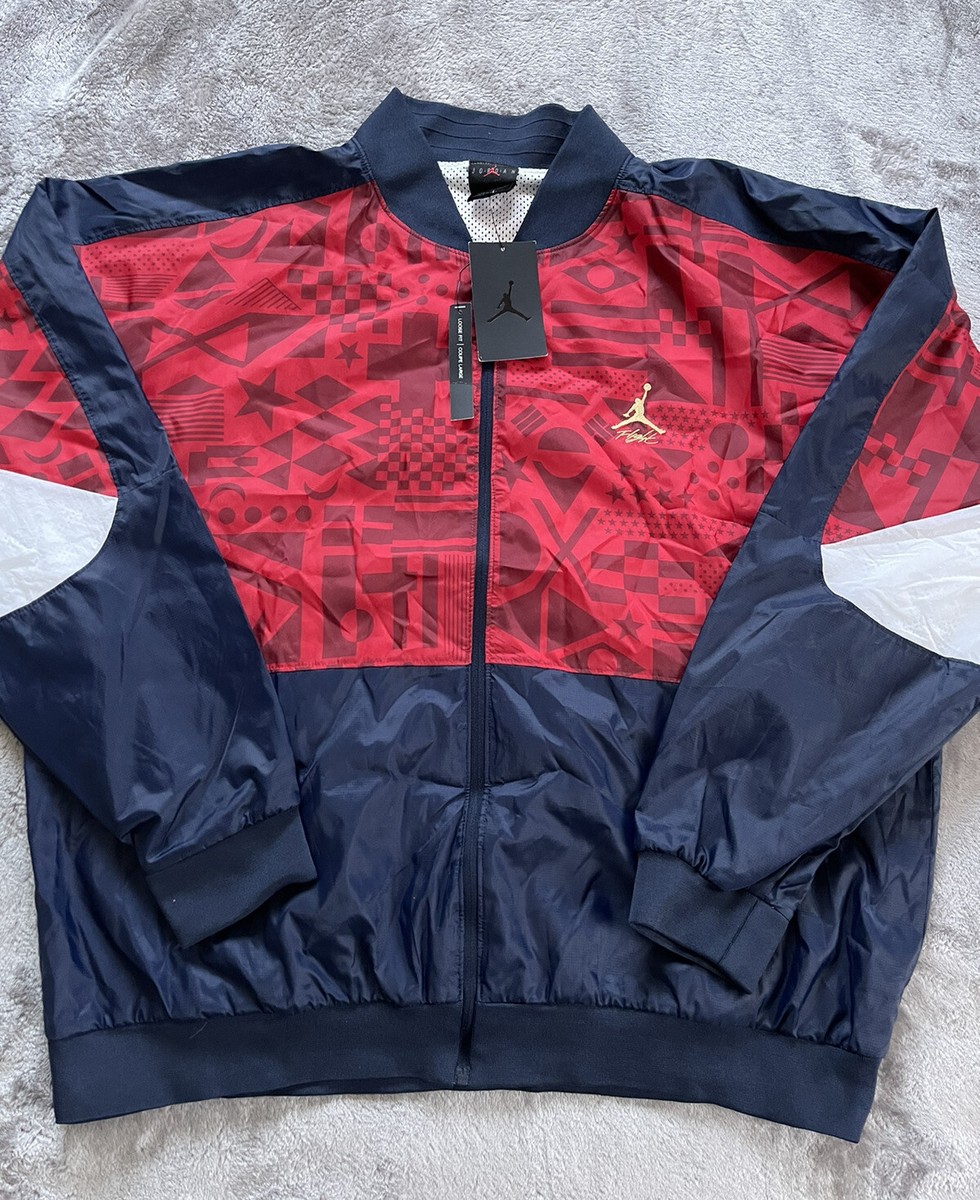 SALE限定価格　ナイキ ジョーダン レガシー フライト ナイロンジャケット Air Jordan Flight Legacy FIBA Jacket Red/White/Blue CJ9082-451