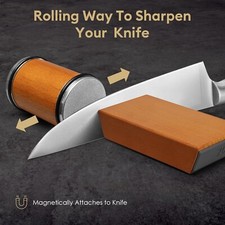 Professional Rolling Knife Sharpener with 15/...