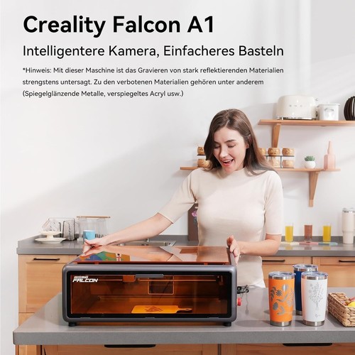 Creality Falcon A1 10W Laser Graviermaschine, Geschlossene Sicherheit Laser Cutt - Bild 9 von 10