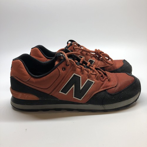 New Balance 574 Sneakers Black /Orange Mens Size 10.5US Running Shoes - Picture 2 of 11