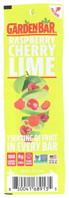 Garden Bar Fruit Raspberry Cherry Lime Snack 1.23 oz (Pack of 12)