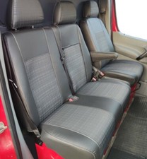 Sitzbezüge nach Maß Kunstleder Jacquard passend für Peugeot Boxer ab 2018