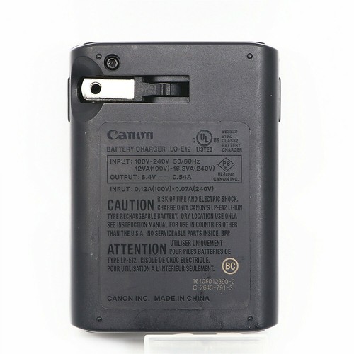Genuine Canon LC-E12 Charger For LP-E12 EOS-M M2 M50II M100 M200 100D SX70 HS - Picture 3 of 5