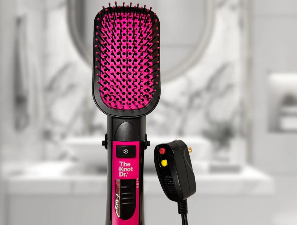 Secador de cepillo Conair Infinity Pro The Knot Dr. rosa negro cable de 6' 1000 W #BC120 Foto 2 de 3