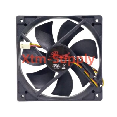 1PC DF1202512SEMN 12V 0.20A 12025 12CM Chassis Power Cooling Fan 3-wire ...