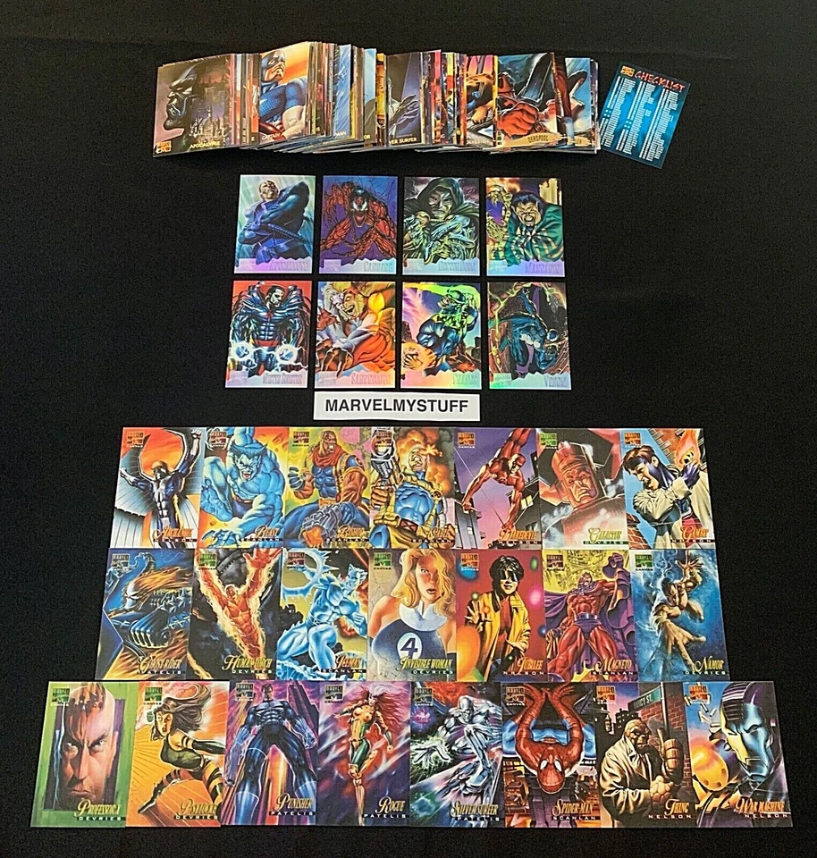 1995 MARVEL MASTERPIECES BASE CANVAS HOLOFLASH SET + CARD SINGLES YOU CHOOSE - Image 2 of 3