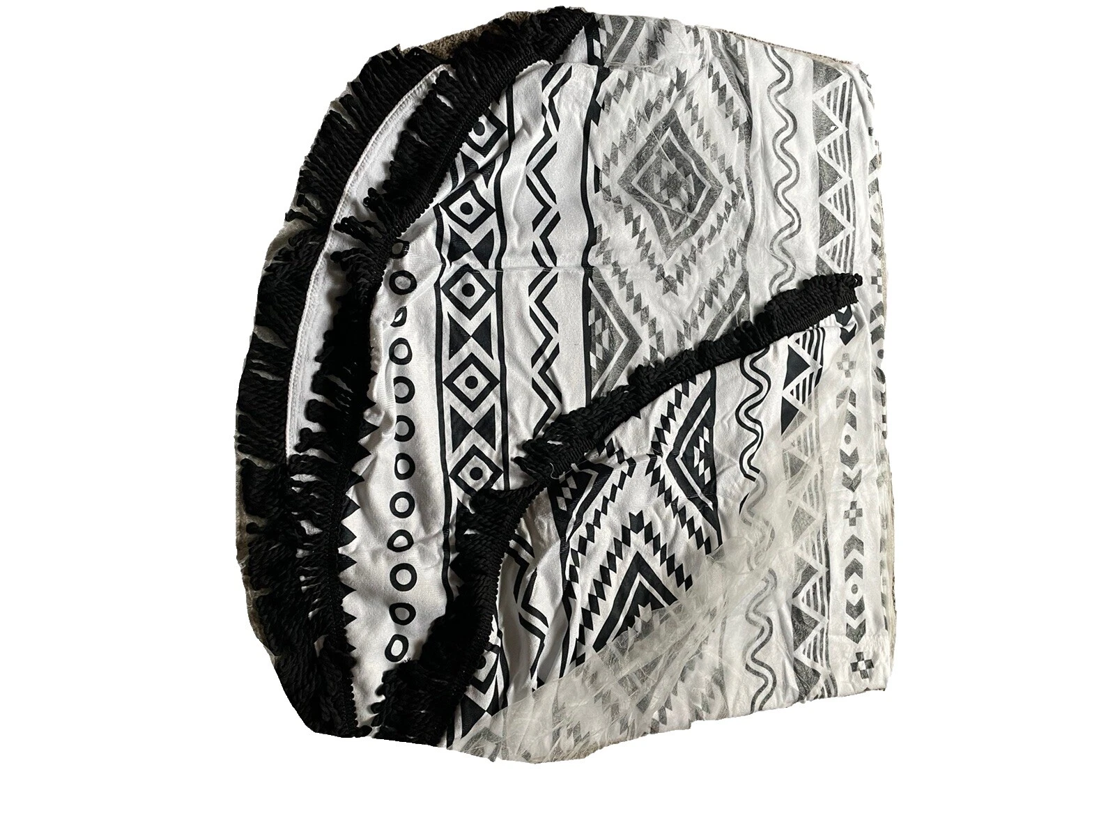 Cobijas y mantas de poliéster abstracto blanco