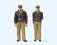 Preiser 63100 Spur I -- Polizisten Stehend GrüNe Uniform Neu Und Ovp