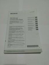 sony manuale libro libretto istallazione utilizzo stereo autoradio cdx-g1201u 
