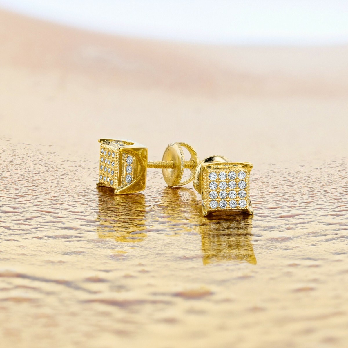 Orecchini 8.5mm Diametro Orecchini Borchie Uomo In Argento - Foto 10