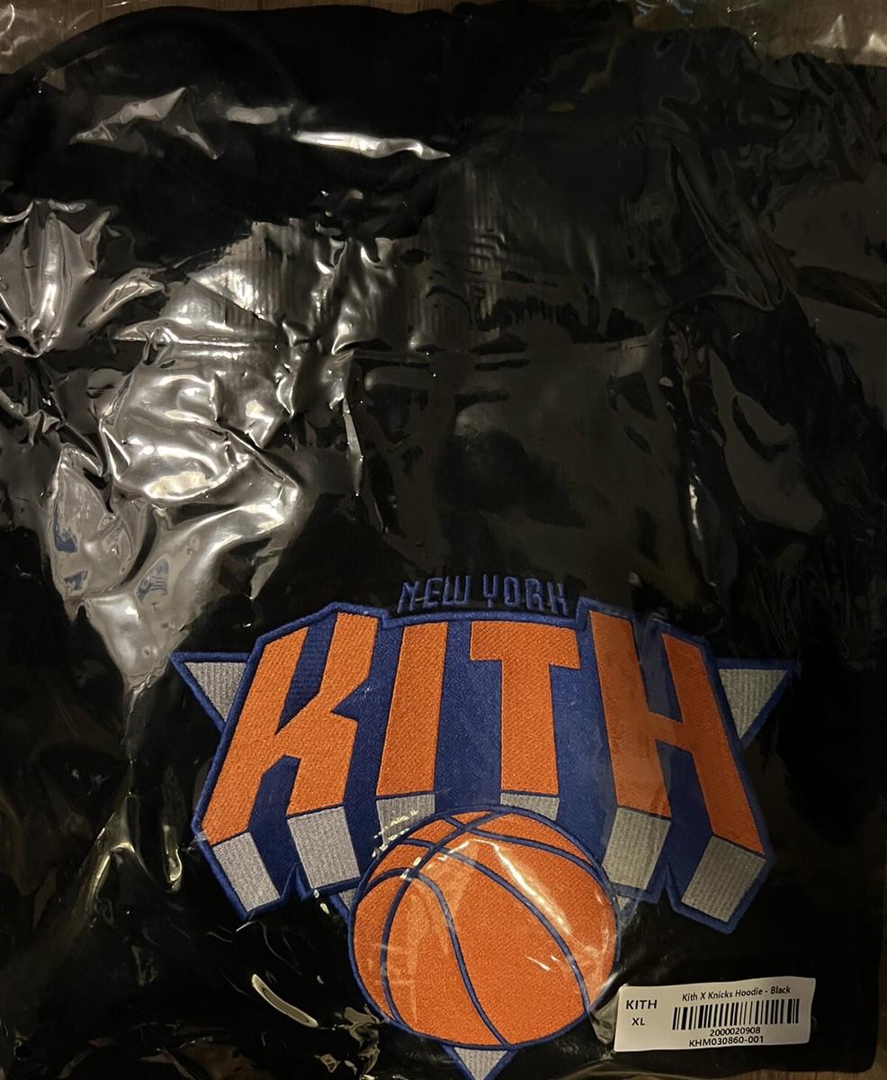 KITH NY KNICKS HOODIE PULLOVER SWEATSHIRT XL BLACK MSG NBA KITH NY KNICKS HOODIE PULLOVER SWEATSHIRT XL BLACK MSG NBA