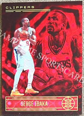 Serge Ibaka 2021-22 Panini Illusions Asia Trophy Collection Red #3 Parallel Card