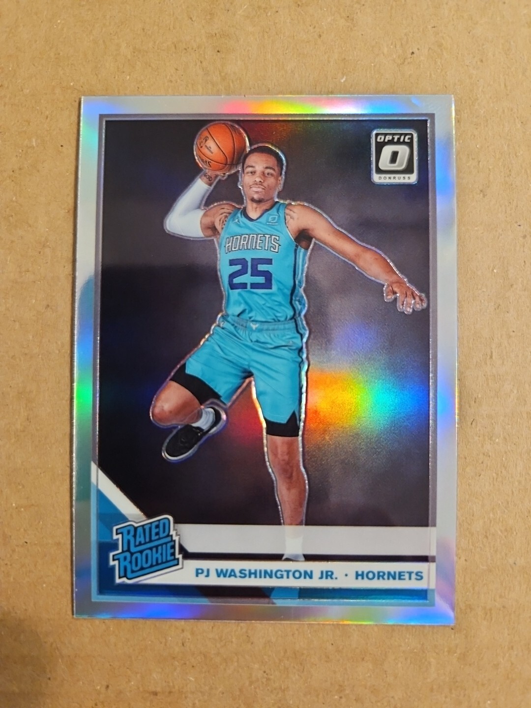 PJ Washington 2019-20 Donruss Optic Silver Holo Prizm RC #152 Mavericks Hornets