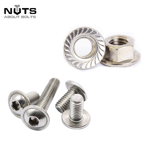 M4 M5 M6 M8 M10 A2 STAINLESS FLANGED BUTTON DOME HEAD BOLT SOCKET ...