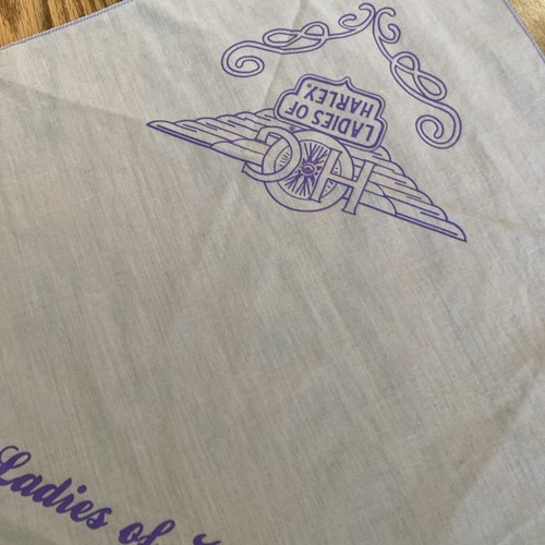 Harley Davidson Ladies Of Harley Lavender Scarf, Angel Wings - Picture 7 of 12