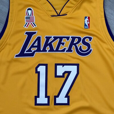 Team Issue 2001-02 Rick Fox Los Angeles Lakers Jersey