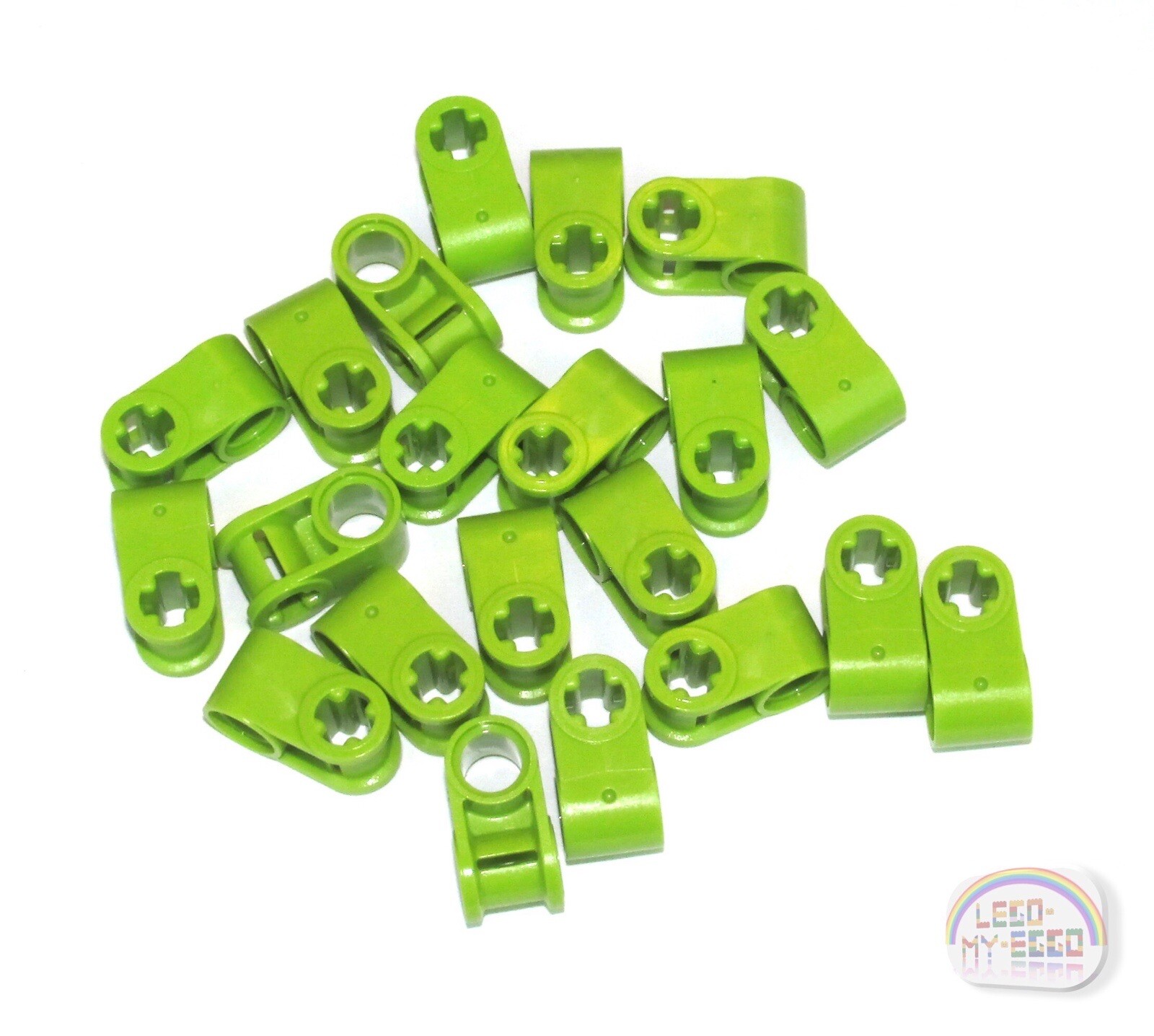 LEGO Technic - Perpendicular Axle & Pin - Connector - Lime - New - (EV3, 6536)