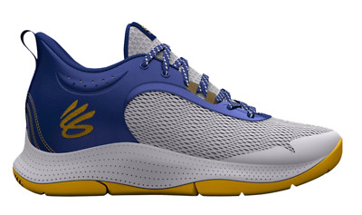 Size 9.5 - Under Armour Curry 3Z6 Warriors Home Blue Yellow White