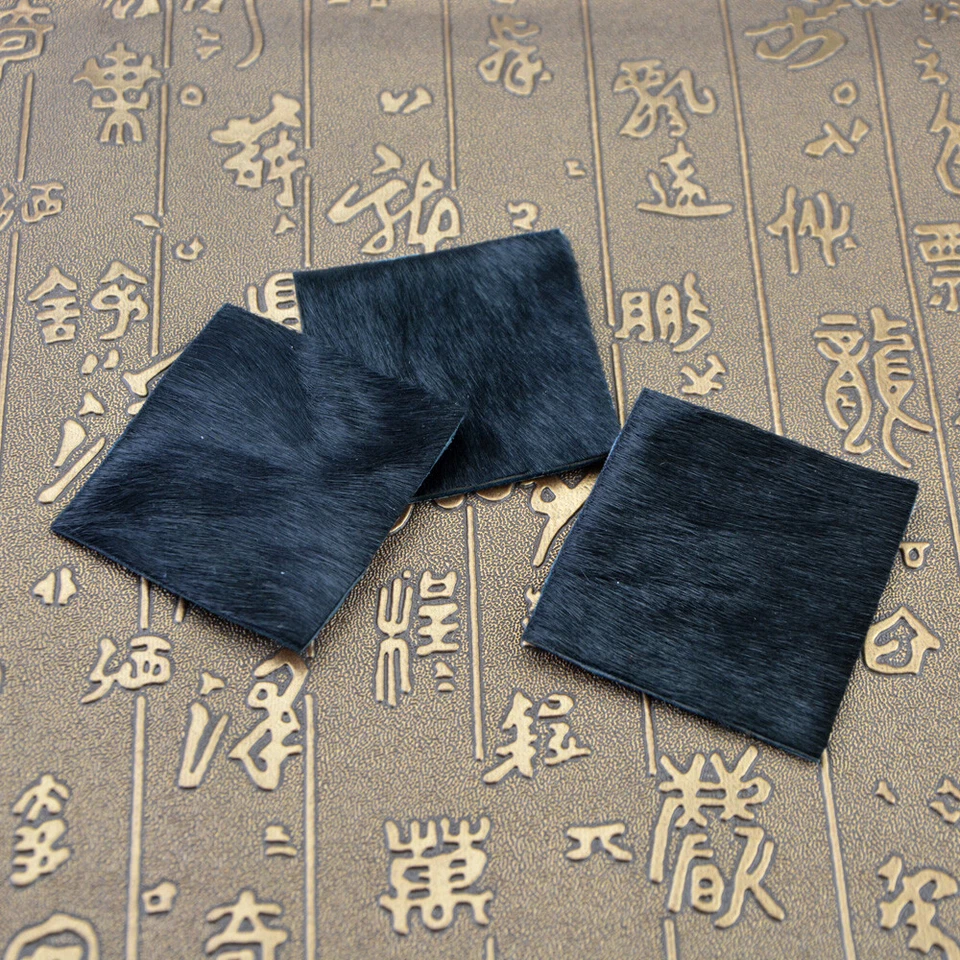 3pcs Archery Fur Arrow Rest Traditional Leather Plate Adhesive Recurve Longbow - Image 3 of 4