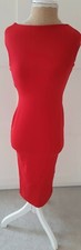 Pretty Little Thing Ladies Red Bodycon Pencil Dress Size 6 BNWT