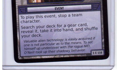 STARGATE SG1 TCG CCG Ill-Gotten Gains 116 Special Training 132 Top Minds 136 LOT - Picture 7 of 7