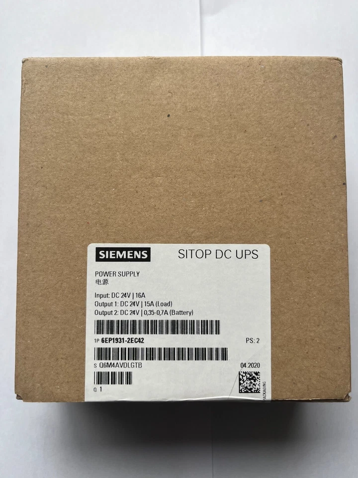 6EP1931-2EC42 Siemens SITOP DC-USV-Modul/DC24V/15A/USB