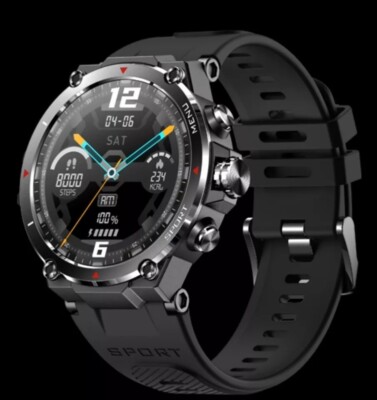 Veho Kuzo Sport Smartwatch F1-S Black AMOLED touchscreen & built-in GPS New In B