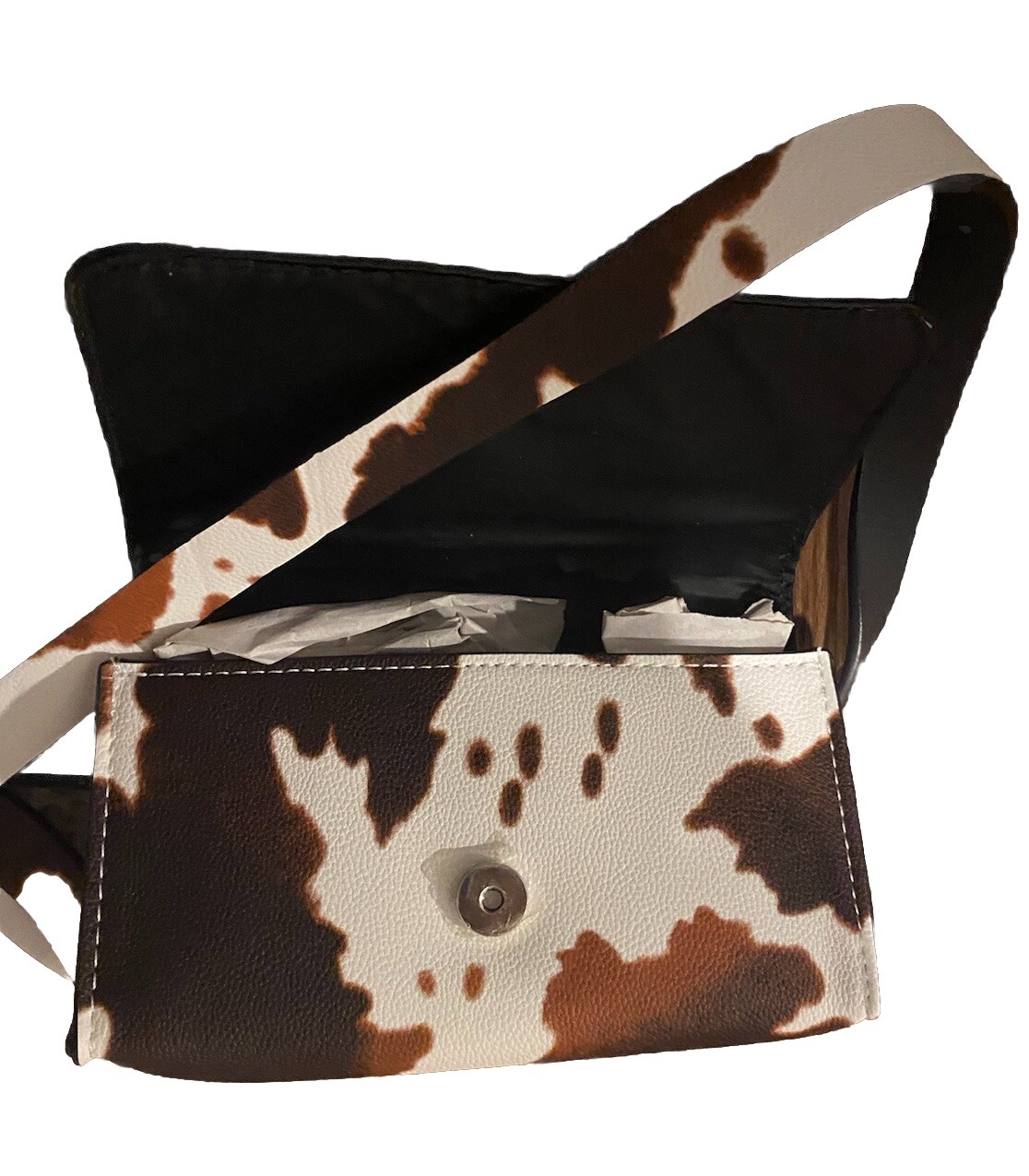 Jessica Simpson Belt Waist Bag Cow Print Size S/M