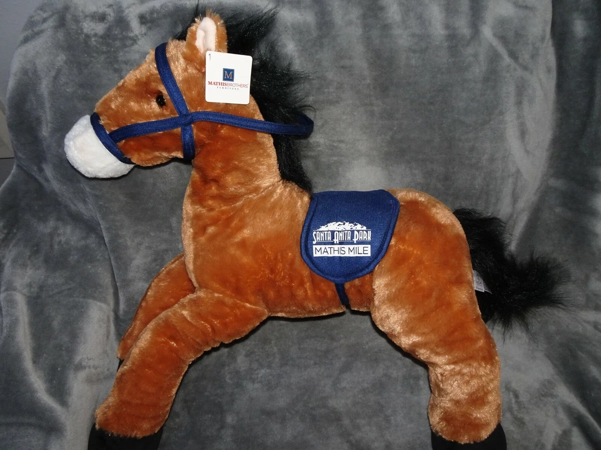 SANTA ANITA HORSE RACING OPENING DAY Mathis brothers toy plush horse | eBay