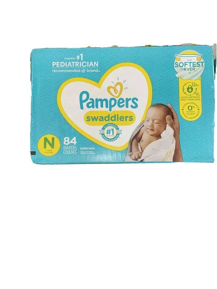 Pampers Swaddlers Newborn Diapers 84 Count