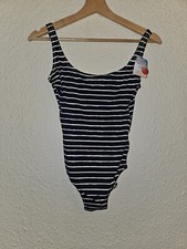 Cherry Beach Size Small Stripey Low Back Swimsuit Bnwt