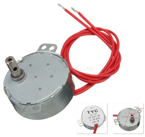 Motor síncrono para microondas TYC-50 AC 12V/220V 5/6 RPM 50/60Hz 4W CW/CCW - Imagen 5 de 10