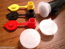 3-Pack BLITZ Self-Venting SPOUT CAPS w Bonus 3 FREE AIR VENTS "FIX YOUR GAS CAN"