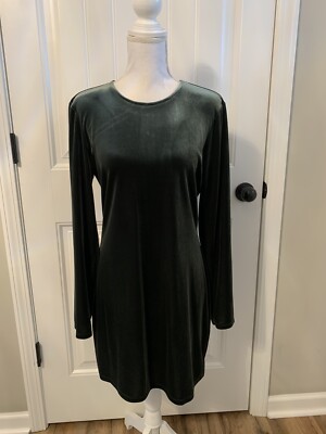New Gianni Bini Pam Velvet Crew Neck Long Sleeve Bodycon Sheath Dress Green Sz L | eBay New Gianni Bini Pam Velvet Crew Neck Long Sleeve Bodycon Sheath Dress Green Sz L | eBay