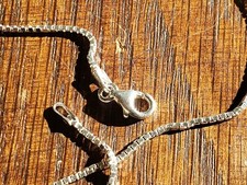 925 Sterling Silver 30" Italian Box Chain 1MM Thick